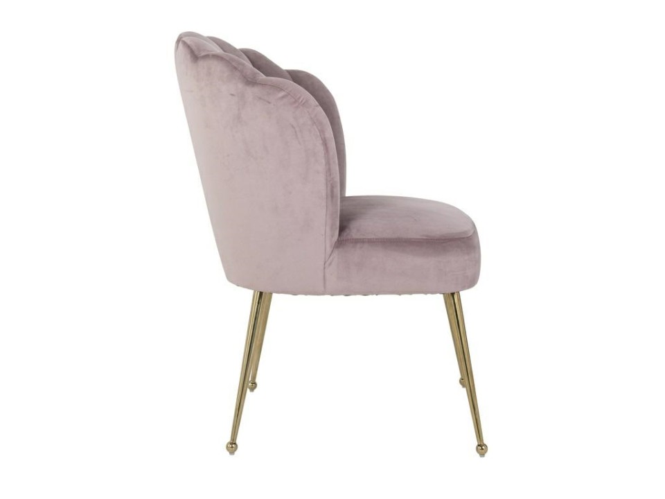 RICHMOND krzesło PIPPA PINK - welur, podstawa złota - Richmond Interiors